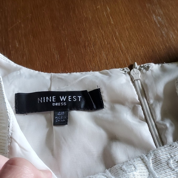 Nine West white and gold dress - Picture 2 of 5
